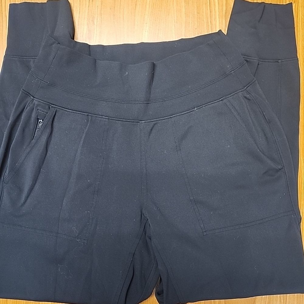 Athleta Womens Small Venice Jogger Pant Heathered Charcoal Gray Active Stretch S